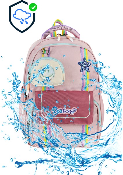 Ultra Lüks Kawaii Kore Tarzı Kız Çocuk Ortopedik İlkokul Sırt Çantası Folyolu Beslenme+Kalemlik