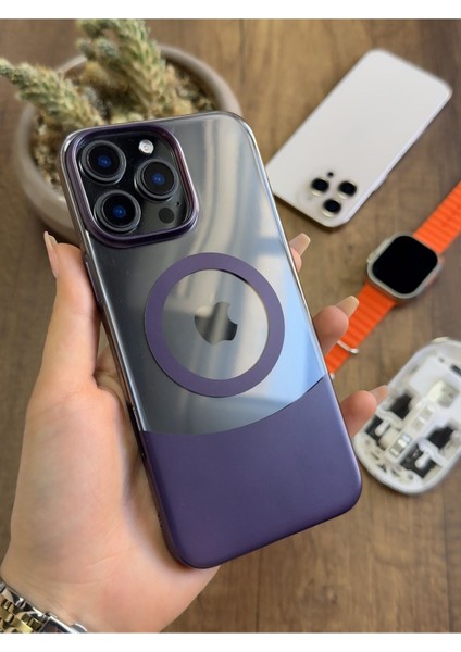 iPhone 16 Pro Max Magsafe Uyumlu Mika Sararmaz Kılıf SOOCASE720