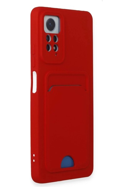 Xiaomi Redmi Note 11 Pro Kılıf Kelvin Kartvizitli Silikon - Kırmızı fiyatları
