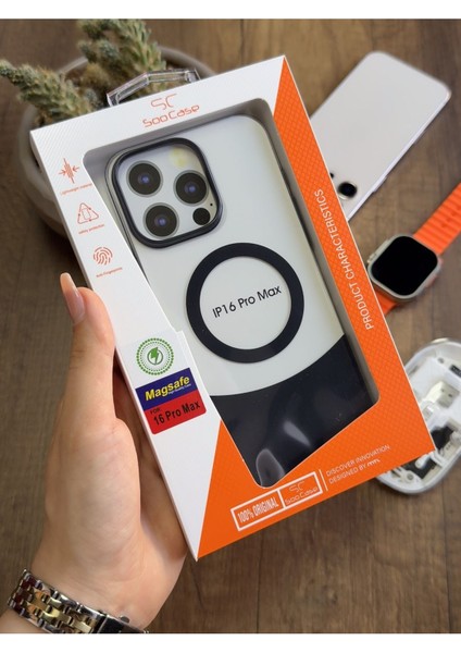 iPhone 16 Pro Max Magsafe Uyumlu Mika Sararmaz Kılıf SOOCASE720 indirimleri