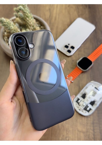 iPhone 16 Magsafe Uyumlu Mika Sararmaz Kılıf SOOCASE720