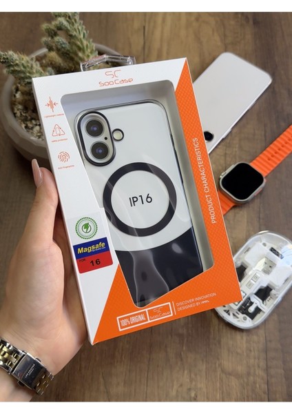 iPhone 16 Magsafe Uyumlu Mika Sararmaz Kılıf SOOCASE720 indirimleri
