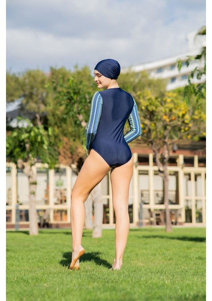 25212-1 3'lü Takım Yüzücü Model Lycra Kumaş Tesettür Mayo fiyatları