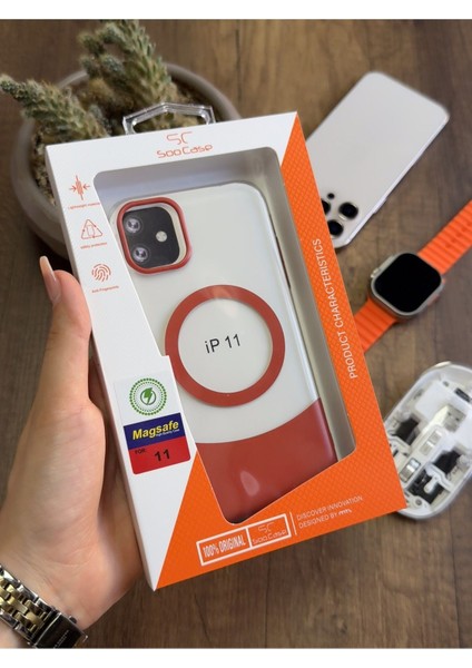 iPhone 11 Magsafe Uyumlu Mika Sararmaz Kılıf SOOCASE720 indirimleri