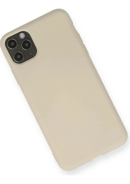 iPhone 11 Pro Max Kılıf Nano Içi Kadife Silikon - Bej fiyatları