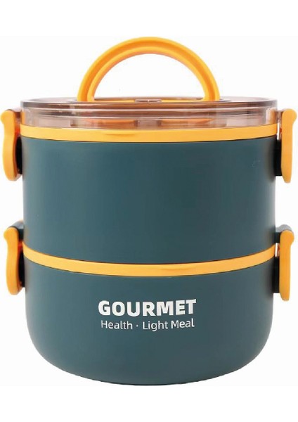 Çelik Beslenme Kabu Iki Katlı 1200ML P-1802 modelleri