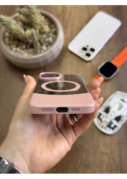 iPhone 15 Magsafe Uyumlu Mika Sararmaz Kılıf SOOCASE720 modelleri
