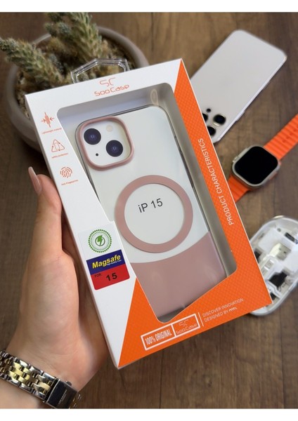 iPhone 15 Magsafe Uyumlu Mika Sararmaz Kılıf SOOCASE720 indirimleri