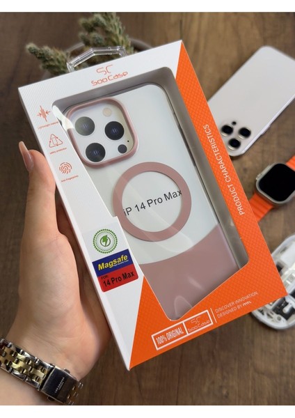 iPhone 14 Pro Max Magsafe Uyumlu Mika Sararmaz Kılıf SOOCASE720 indirimleri
