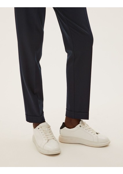 Tapered Fit Kemer Detaylı Pantolon fırsatları