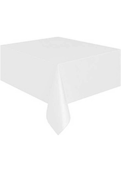 Beyaz Tek Kullanımlık Masa Örtüsü, 137 cm * 183 Cm, Şık ve Pratik Kullanım Sağlar.