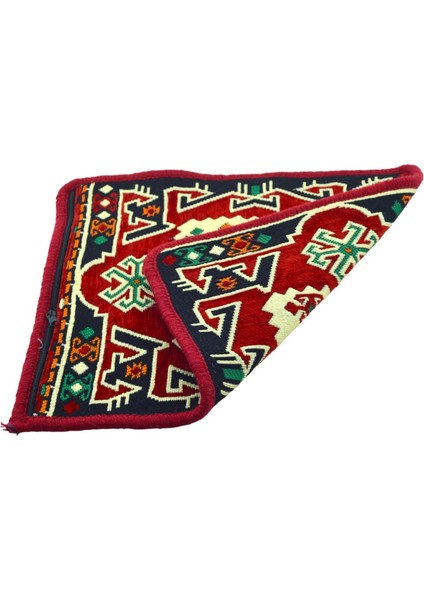 Dekoratif Otantik Çift Taraflı Fermuarlı Kilim Şark Köşesi Minder Kılıfı (40CMX41CM) Model3 modelleri