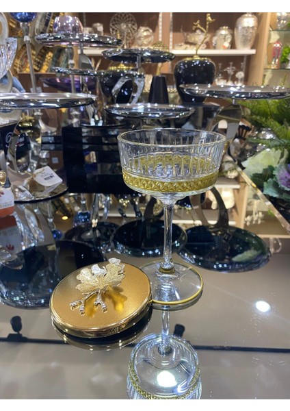 Ayaklı Gold Şekerlik 17 x 10 cm modelleri