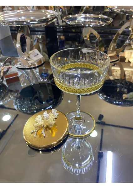 Ayaklı Gold Şekerlik 17 x 10 cm fırsatları