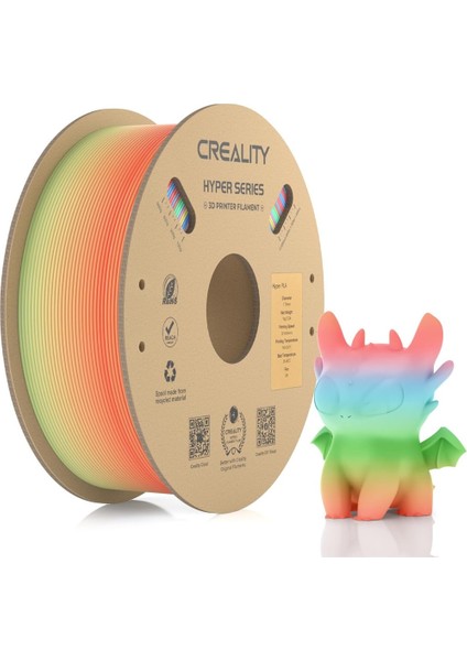 Hyper Rainbow Pla Kısa Yabani Çiçek Filament 1,75MM 1000GR - Urhanshop Yetkili Satış