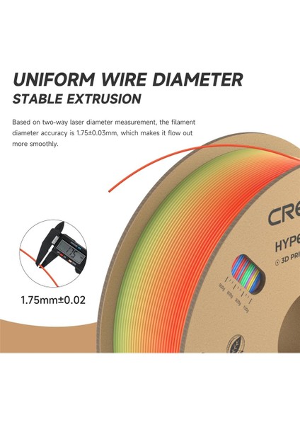 Hyper Rainbow Pla Kısa Yabani Çiçek Filament 1,75MM 1000GR - Urhanshop Yetkili Satış modelleri