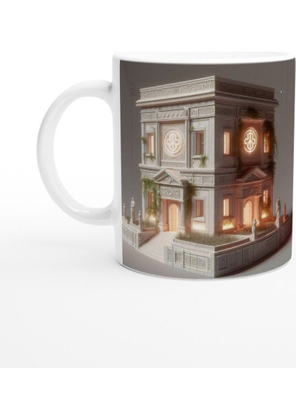 Başak Burcu Baskılı Kahve Kupası - Burçlar Krallığı Şatosu Vs1