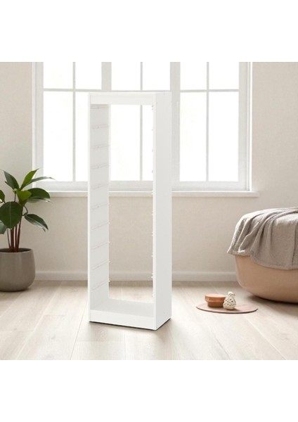 Trofast Saklama Ünitesi Iskeleti 46X30X145 cm Beyaz Dayanıklı Çocuk Oyuncak Dolabı modelleri