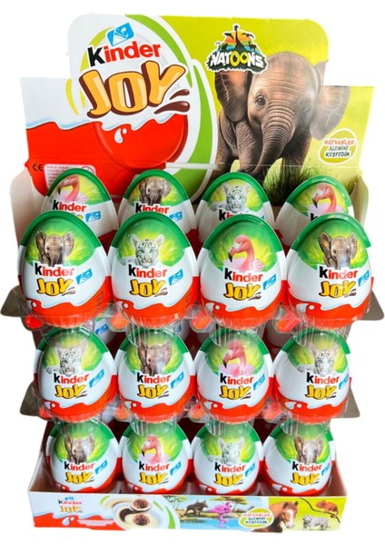 Joy Sürpriz Yumurta Nattonts Hayvanlar Alemi 24 Adet fiyatları