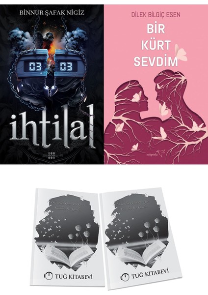 Bir Kürt Sevdim 1 ve Dokuz Yayınları Ihtilal 2 Zede Binnur Şafak Nigiz 2li Set + Hediyeli