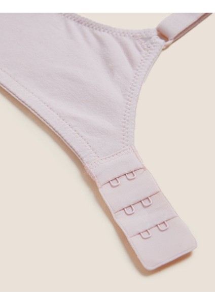 3'lü Pamuklu T-Shirt Sütyeni Seti
