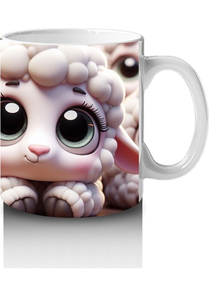 Çocuklara Sütü Sevdiren Pamuk Yünü Kuzu Kupa Bardak modelleri