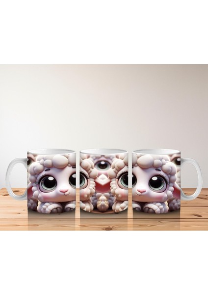 Çocuklara Sütü Sevdiren Pamuk Yünü Kuzu Kupa Bardak fırsatları