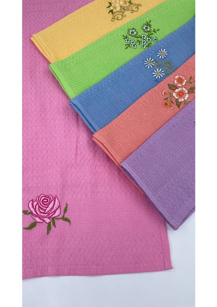 Hileya 6'lı Çiçek Seti Mutfak Havlusu (40X60) fiyatları