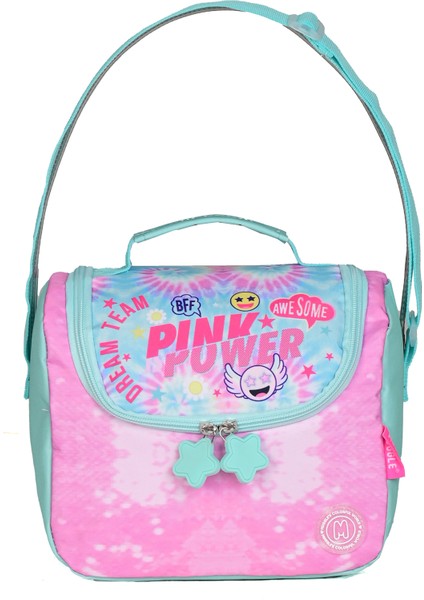 Pink Power 3’lü Okul Çanta Seti (Sırt Çantası + Beslenme Çantası + Kalemlik) Kız Çocuk