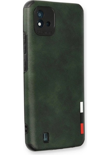 Realme C11 2021 Kılıf Loop Deri Silikon - Yeşil fiyatları