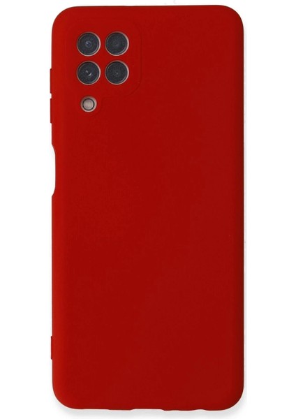 Samsung Galaxy A22 Kılıf Nano Içi Kadife Silikon - Kırmızı