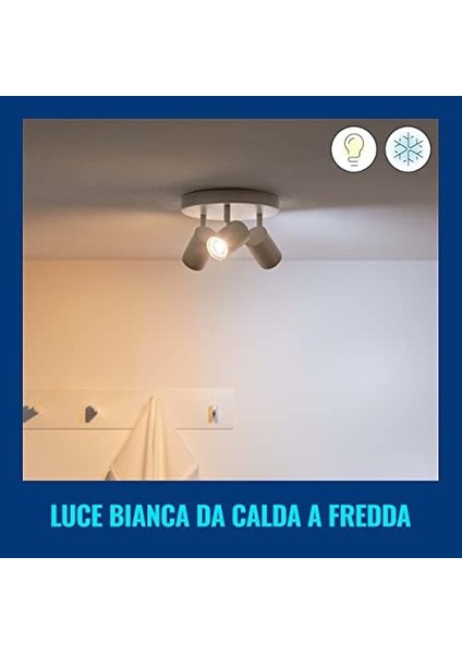 Imageo 3'lü Spot Ayarlanabilir Beyaz ve Renk, Kısılabilir, 16 Milyon Renk, Uygulama/ses ile Akıllı Kontrol, Wlan Üzerinden modelleri