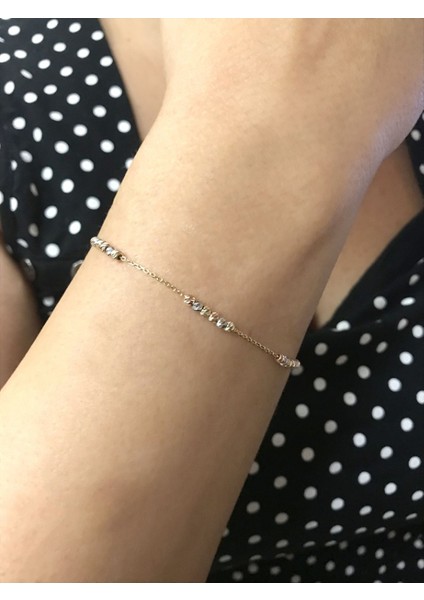 14 Ayar Dorika Altın Toplu Bileklik modelleri