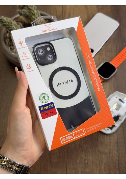 iPhone 13/14 Magsafe Uyumlu Mika Sararmaz Kılıf SOOCASE720 indirimleri