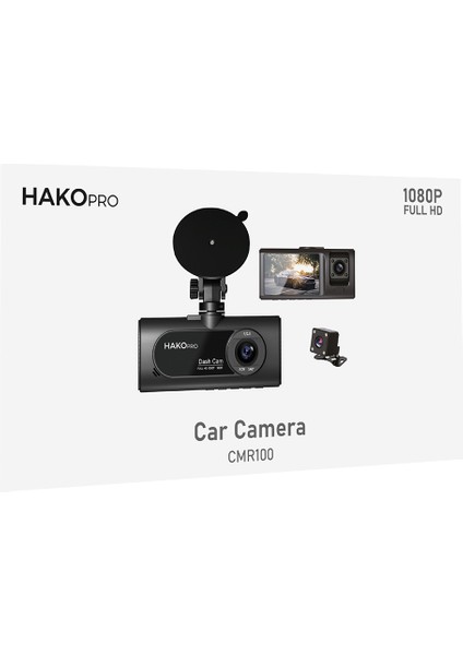 Hako Pro CMR100 Dash Cam - Full Hd 1080P, Arka Kamera, G-Sensör, Araç Içi Kamera fiyatları