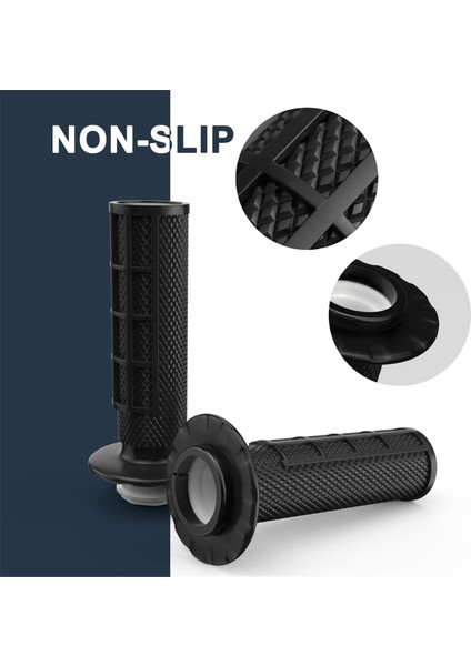 Kaymaz Kilitli Tutacaklar Sapı, Snap-In Kamlı Evrensel Motosiklet Gidonu Tutacakları, Dirt Pit Bike El Tutacağı Siyah (Yurt Dışından) indirimleri