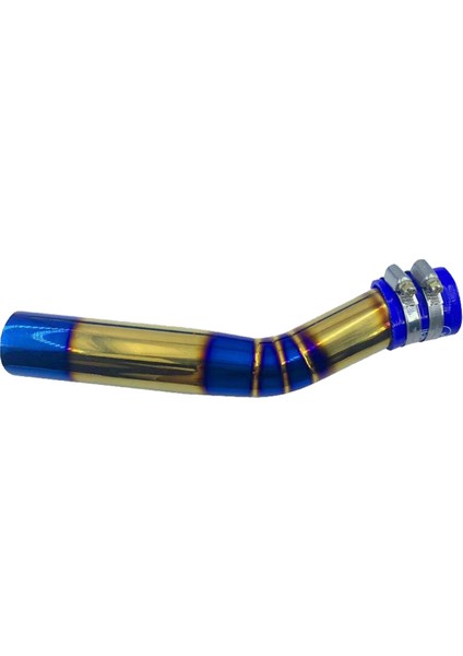 Motosiklet Paslanmaz Çelik Hava Filtresi Giriş Borusu Yamaha Nmax 155 2017-2021 Modifiye Blueing Giriş Borusu C (Yurt Dışından)