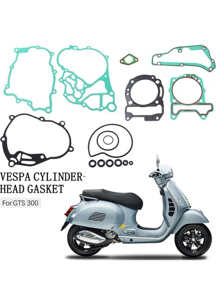 Motosiklet Motor Silindir Kapağı Contaları Şanzıman Karter Yağ Tankı Karteri Contası Piaggio Vespa Gts Gtv 300 250 125 (Yurt Dışından) fiyatları