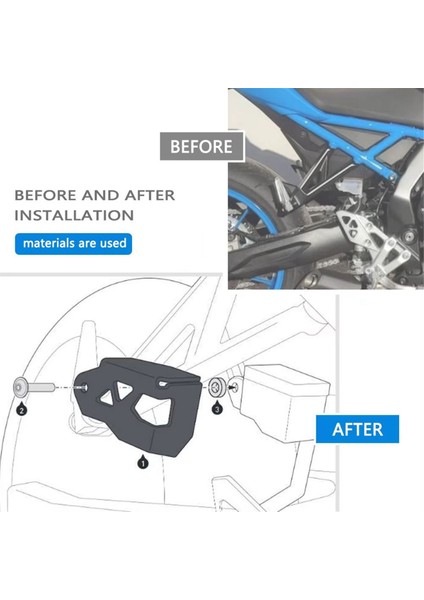 Motosiklet Arka Fren Ana Silindir Koruyucu Yağ Kutusu Koruyucu Kapak Gsx-8s Gsx-8r GSX-S1000GT 2023 (Yurt Dışından) fiyatları