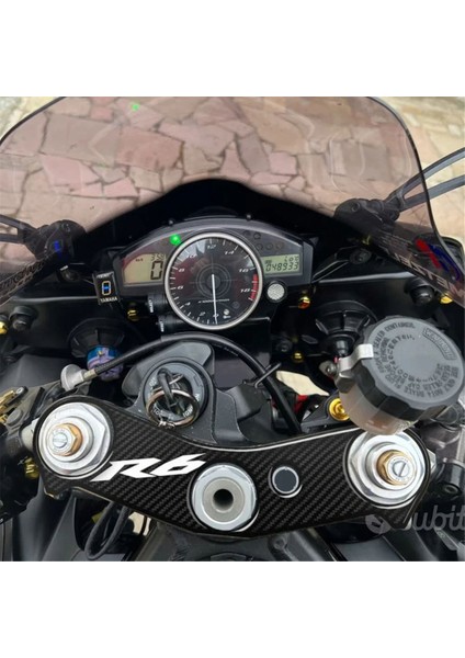 3D Motosiklet Karbon Görünümlü Üst Üçlü Yoke Kapak Koruyucu Çıkartma Etiketi Yamaha Yzf R6 2006-2016 Için (Yurt Dışından) fiyatları
