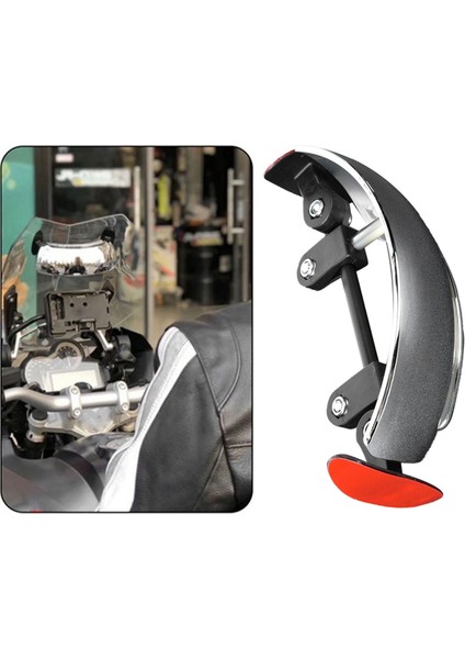 Motosiklet Dikiz Aynası Krom 180 Ultra Geniş Açı Merkezi Ön Cam Montajı Evrensel (Yurt Dışından) fırsatları