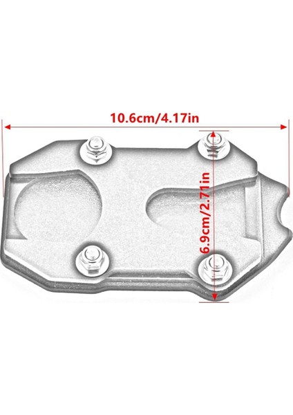 Motosiklet Aksesuarları Yan Sütun Genişletilmiş Koltuk Ayak Ayağı Ayak Yan Ayağı Uzatma Pedi Honda CT125 Siyah ve Kırmızı (Yurt Dışından) modelleri