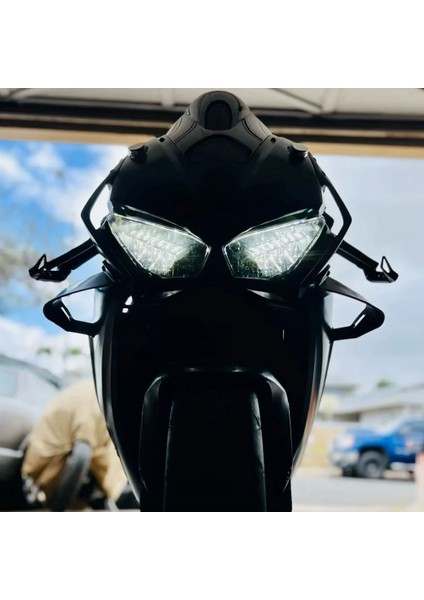 Motosiklet Yarış Spoiler Aero Kanatçıkları Yan Rüzgar Deflektörü Aerodinamik Kanat Aprilia Tuono V4 1100 2023,B (Yurt Dışından) fiyatları