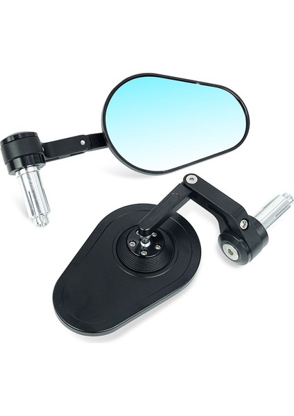 Motosiklet Evrensel Dikiz Aynası Katlanabilir Ayarlanabilir Anti-Dazzle Ayna 13MM-14MM Veya 17MM-19MM Gidona Uygun Bir Cam (Yurt Dışından)