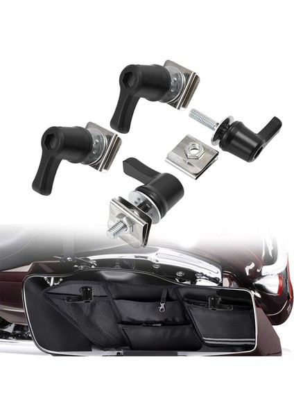Motosiklet Eyer Çantası Kolu Kilit Cıvataları ve Somunları Seti Harley Touring Dyna Cvo Road Glide Breakout Deluxe (Yurt Dışından) fiyatları