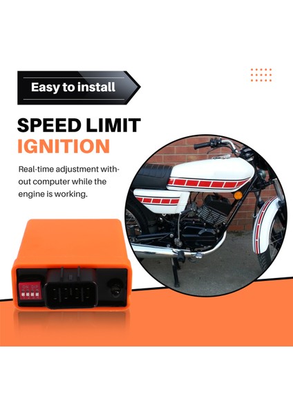 Yamaha 100 ZY100 JOG100 Için Motosiklet Cdı Ateşleme Ayarlanabilir Yarış Güç Modu Cdı Ateşleyici Hız Sınırı - Ateşleme (Yurt Dışından) indirimleri