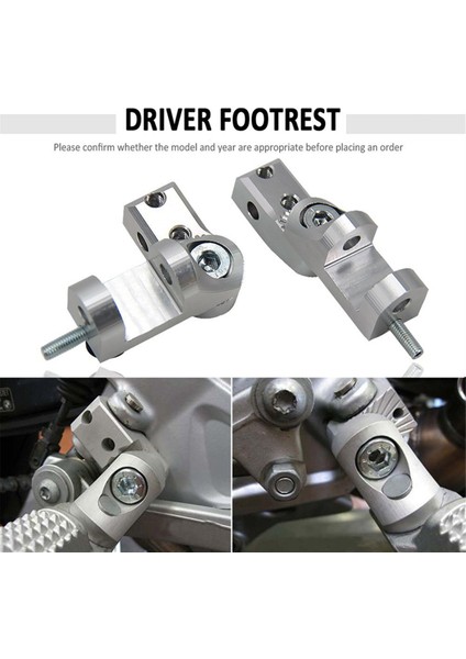 Bmw R1200RT K1300R Kawasaki ER6F 2014-2021 Için Motosiklet Ayak Pedalı Yolcu Ayak Destek Çubuğu (Yurt Dışından) modelleri