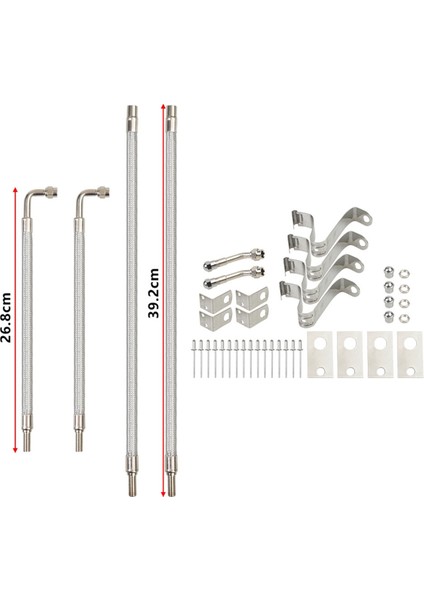 Dually Valf Gövdesi Uzatma Kiti, Örgülü Valf Gövdesi Uzatma 16 Inç Ila 19-1/2 Inç Çift Tekerlek Lastik Valf Uzatma Uzatma (Yurt Dışından) indirimleri