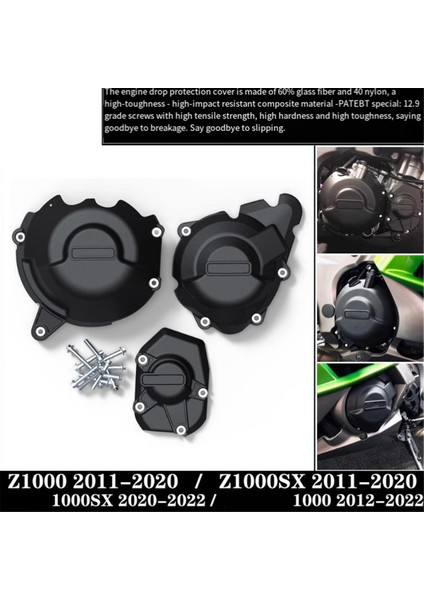 Motosiklet Motor Kapağı Yan Koruyucu Koruma Darbeye Dayanıklı Kawasaki Z1000 Sx Versys Ninja 1000SX 2011-2022 A (Yurt Dışından) fiyatları