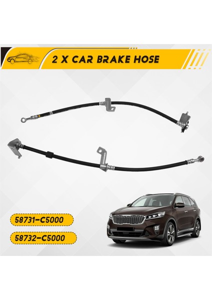 Araba Fren Hortumu 58731-C5000 58732-C5000 Kia Sorento 2016-2019 Için (Yurt Dışından) indirimleri